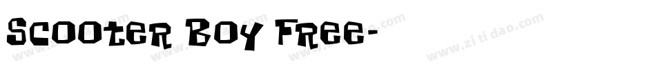 Scooter Boy Free字体转换